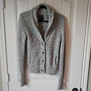 American Eagle Outfitters Gray Button-Up Cardigan